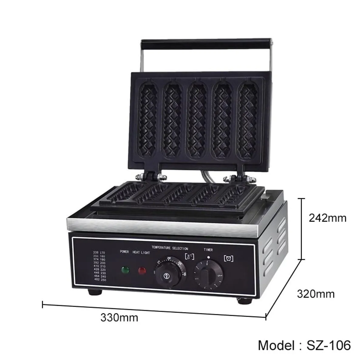 Waffle Maker 6 Sticks Hotdog Shape